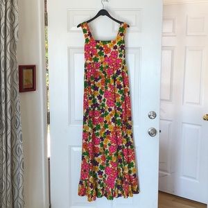 Vintage Nalii Hawaiian floor length sundress! Mint